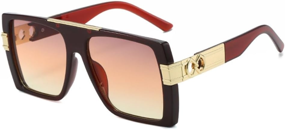 

Модные солнцезащитные очки для женщин и мужчин, роскошные, с градиентными линзами, поликарбонатной оправой, золотистым покрытием, универсальные, с защитой от солнца UV400 LVTFCO, C5