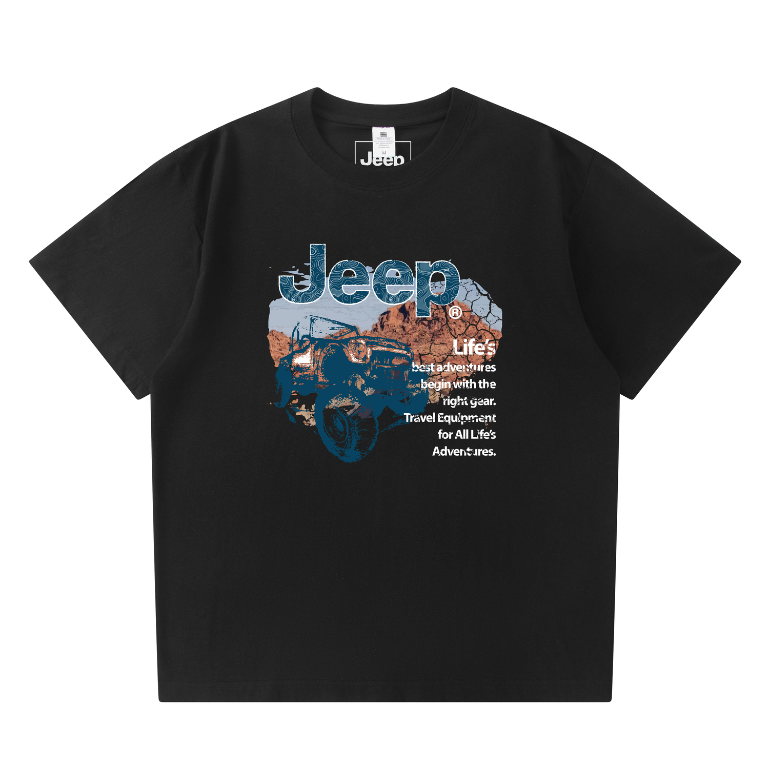 

Футболка унисекс Outdoor Casual Collection Jeep, темно-синий