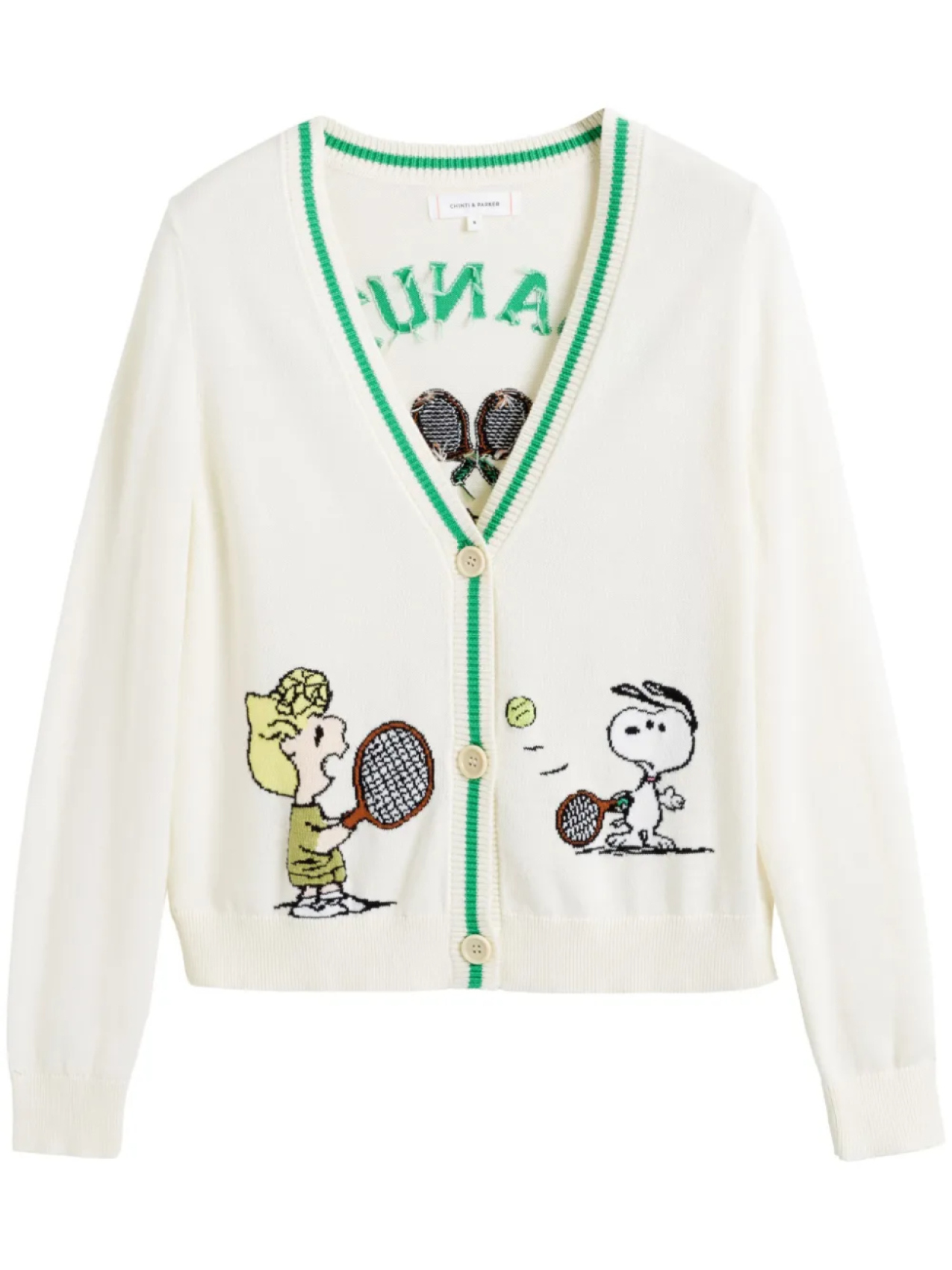 

Кардиган Peanuts из коллаборации со Snoopy Chinti & Parker, нейтральный
