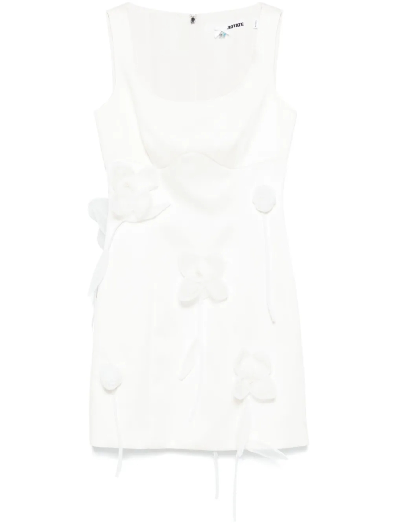 

ROTATE BIRGER CHRISTENSEN платье мини 3D Lily, белый