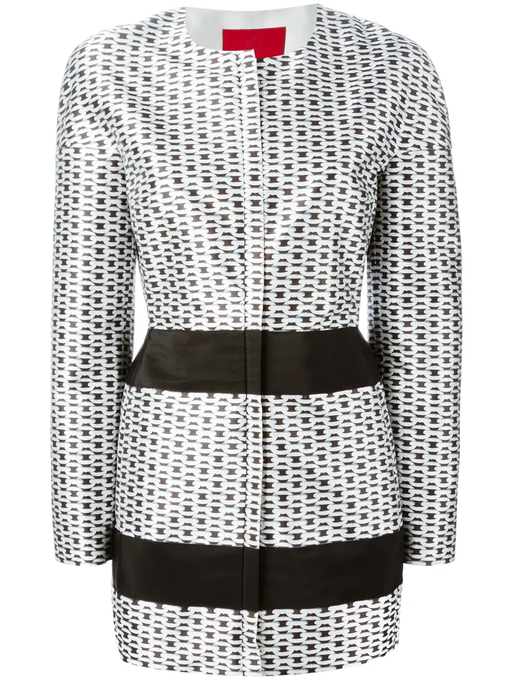 

Полупальто с принтом цепей Moncler, черный