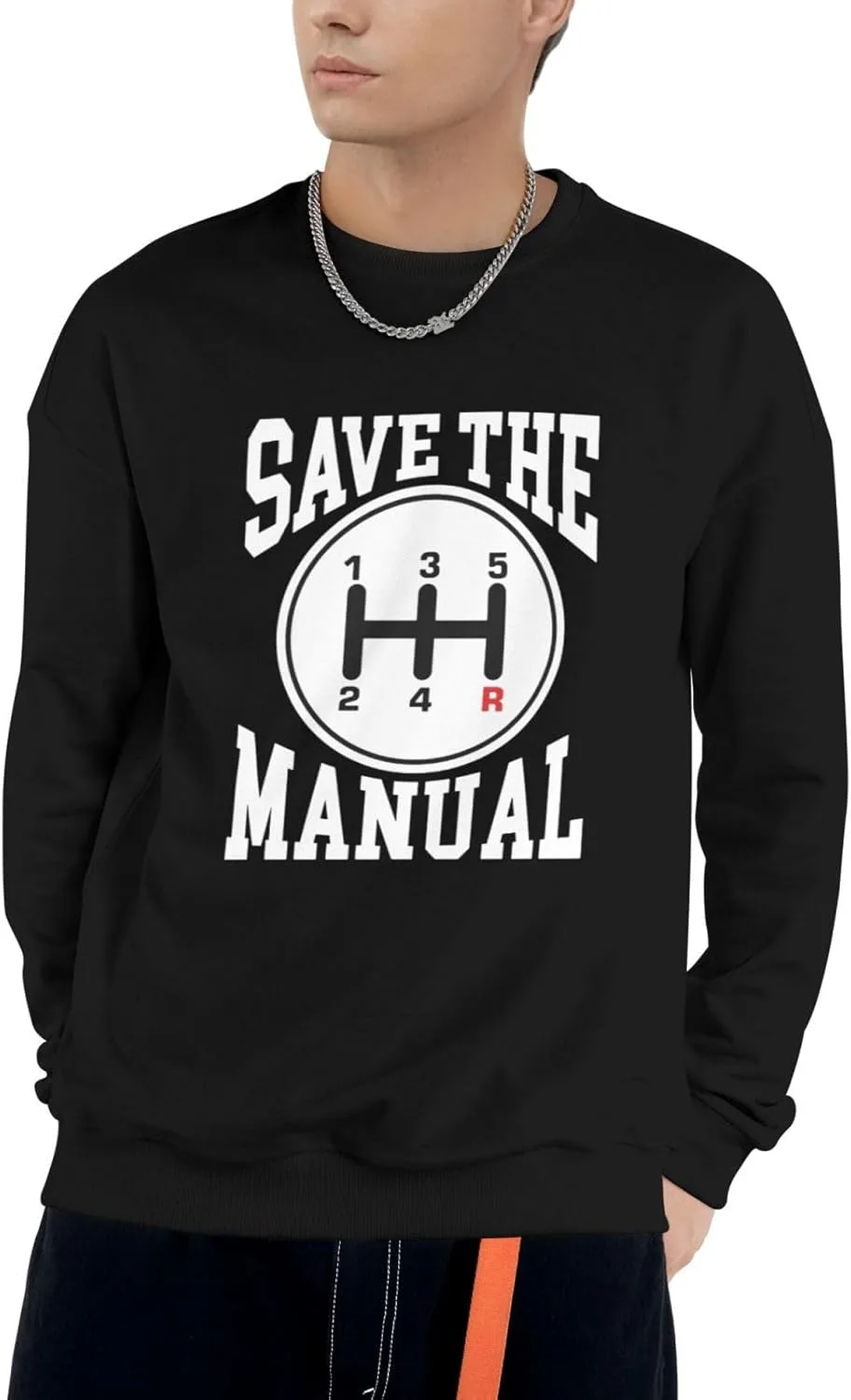 

Футболка Save The Manual с круглым вырезом HYYTNHJSD