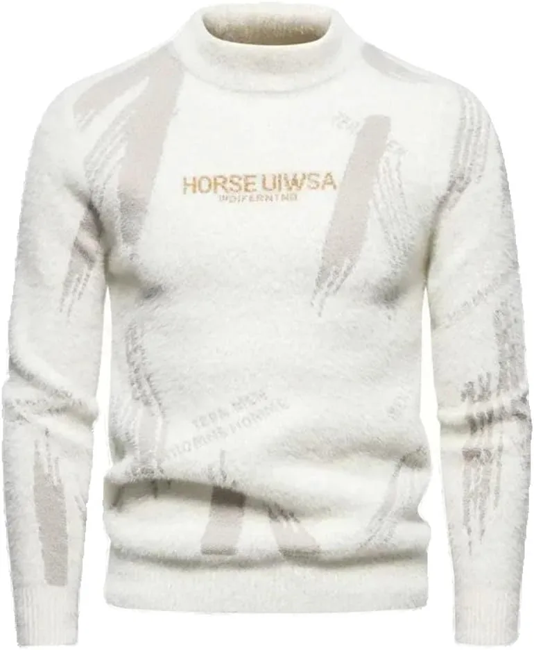 

Мужской свитер мягкий и удобный теплый вязаный MIGAOQ