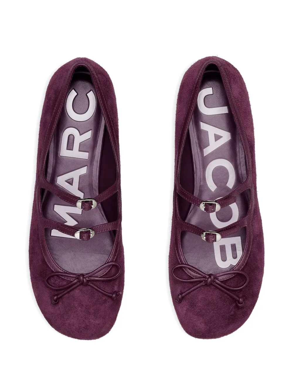 Балетки с бантом MARC JACOBS, фиолетовый — фото 3