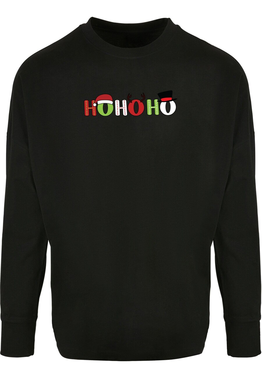 

Лонгслив Merchcode Shirt Chistmas Ho Ho Ho, черный