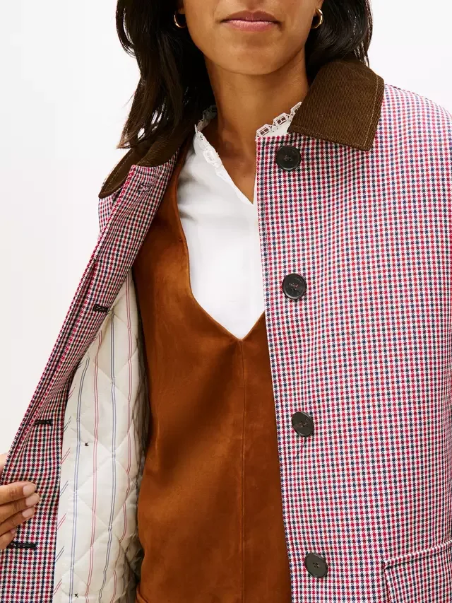Водоотталкивающая куртка Check 2-в-1, красно-синяя Tommy Hilfiger — фото 4