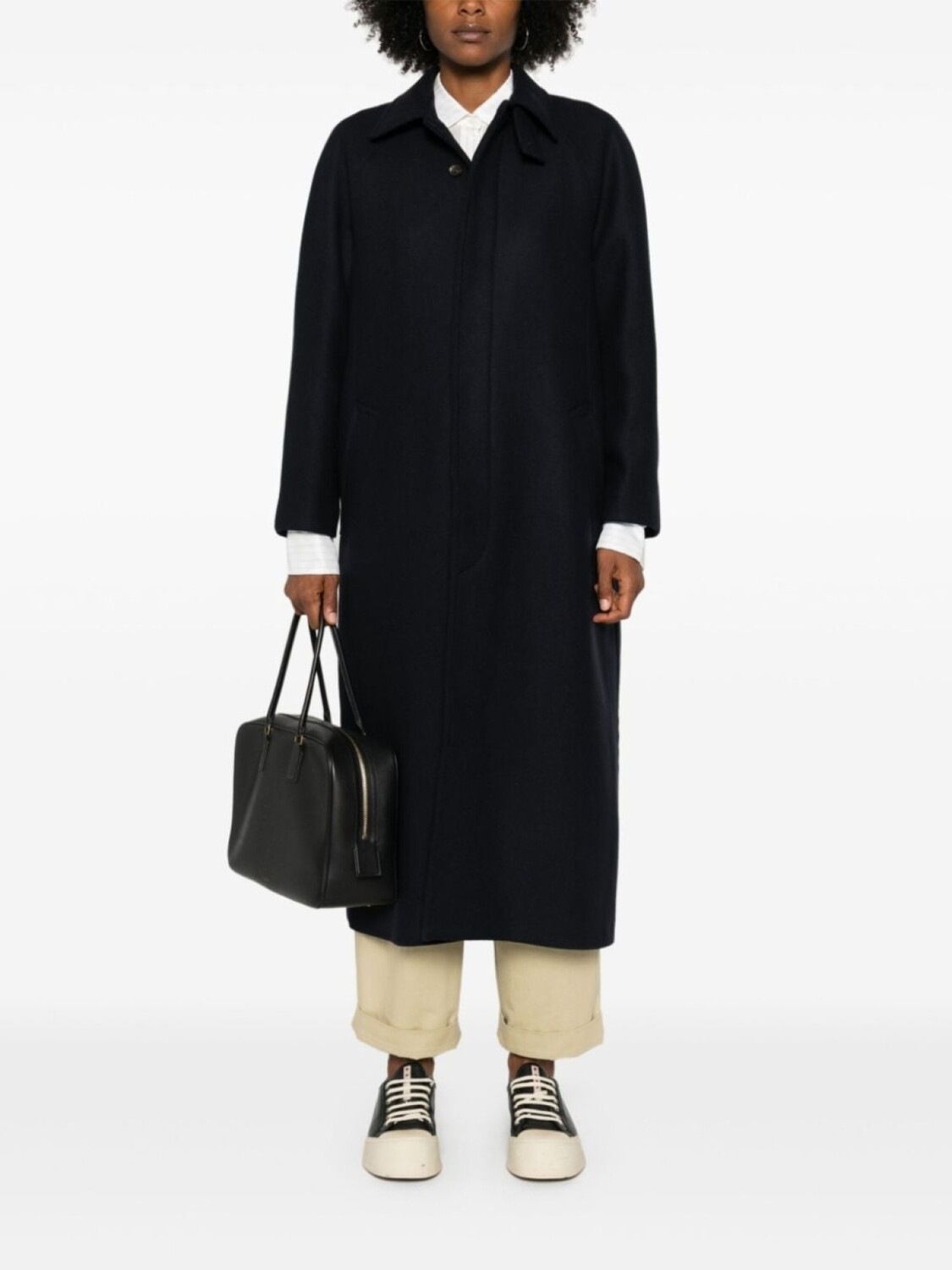 

A.P.C. однобортное пальто, синий