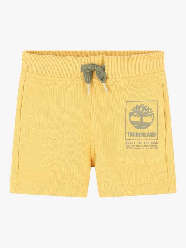 

Детские французские махровые спортивные шорты-бермуды Timberland, желтый