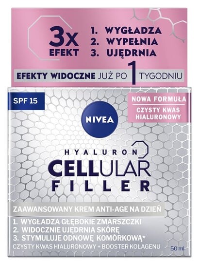 Подарочный набор Cellular Filler: дневной крем против морщин 50 мл + ночной крем против морщин 50 мл Nivea — фото 2