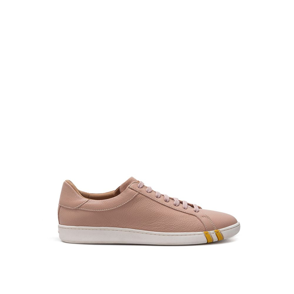 Элегантные женские кроссовки из хлопковой кожи Bally, розовый