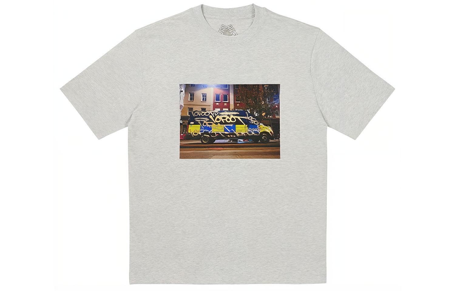 

Palace Футболки FW23, унисекс, серые, с круглым вырезом, умеренно прямой крой