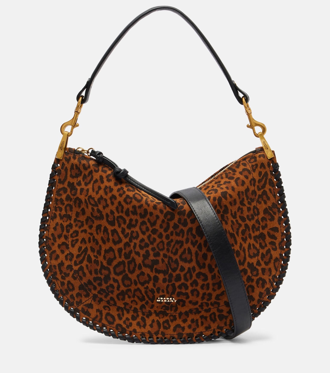 

Oskan Маленькая замшевая сумка через плечо Isabel Marant, Leopard