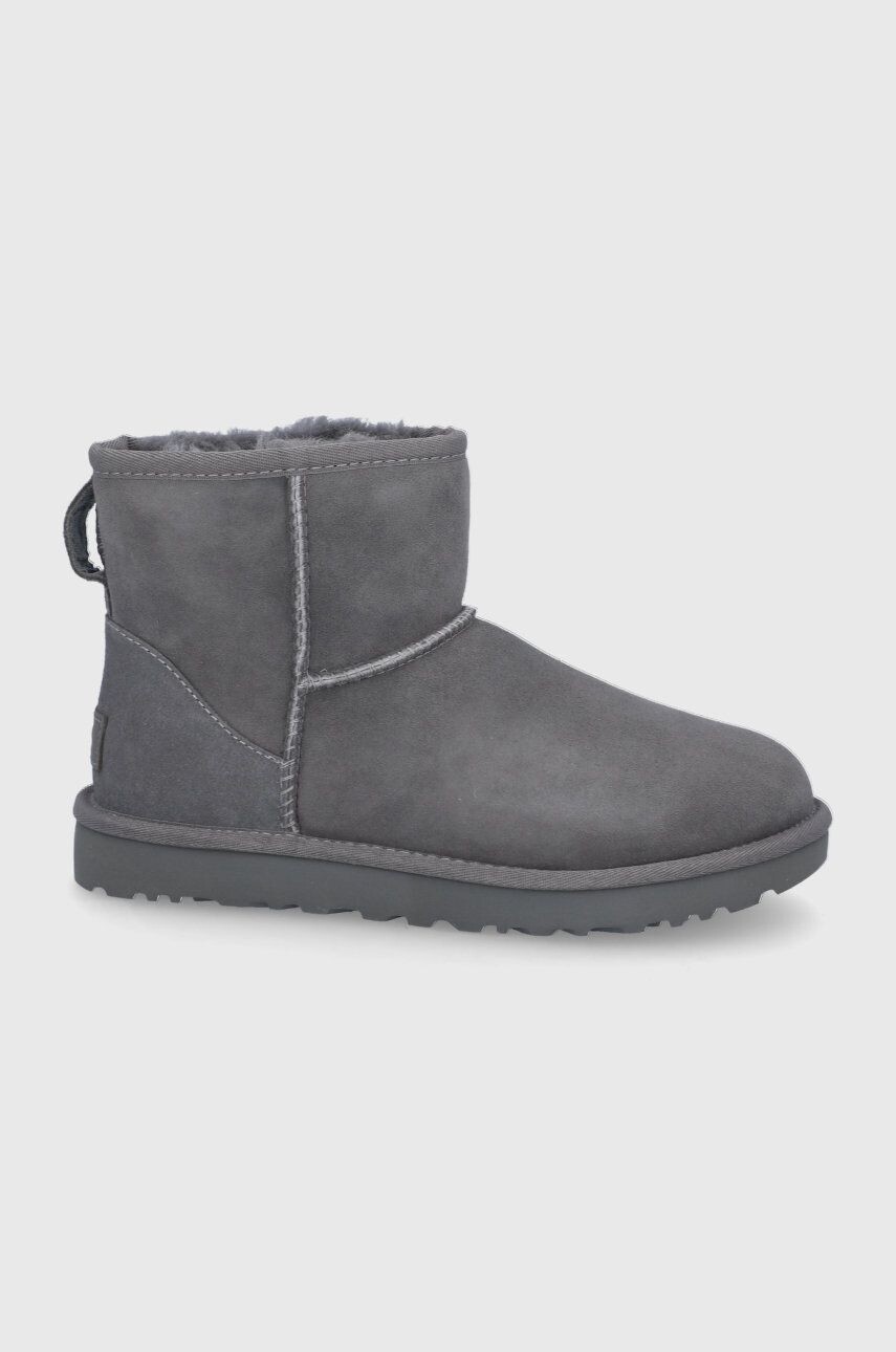 

Замшевые зимние ботинки UGG Classic Mini II, серый