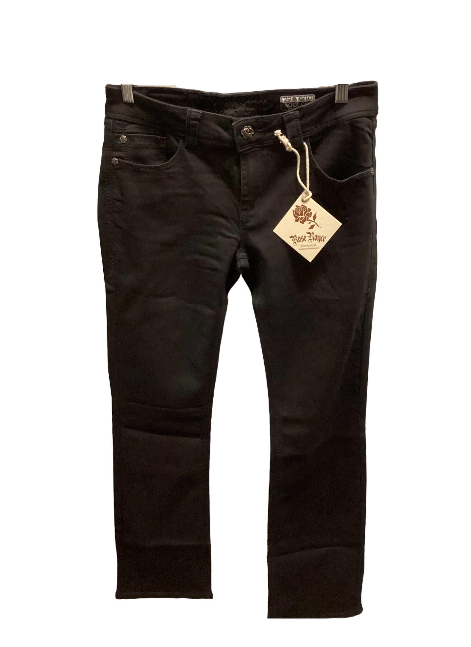 

Женские джинсы Bootcut черного цвета Rose Royce