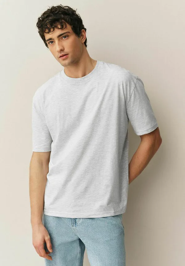 Базовая футболка с круглым вырезом. Next, Light Grey Marl