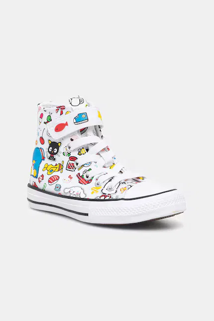 Кеды высокие Chuck Taylor All Star 1V Hello Kitty Converse, белый