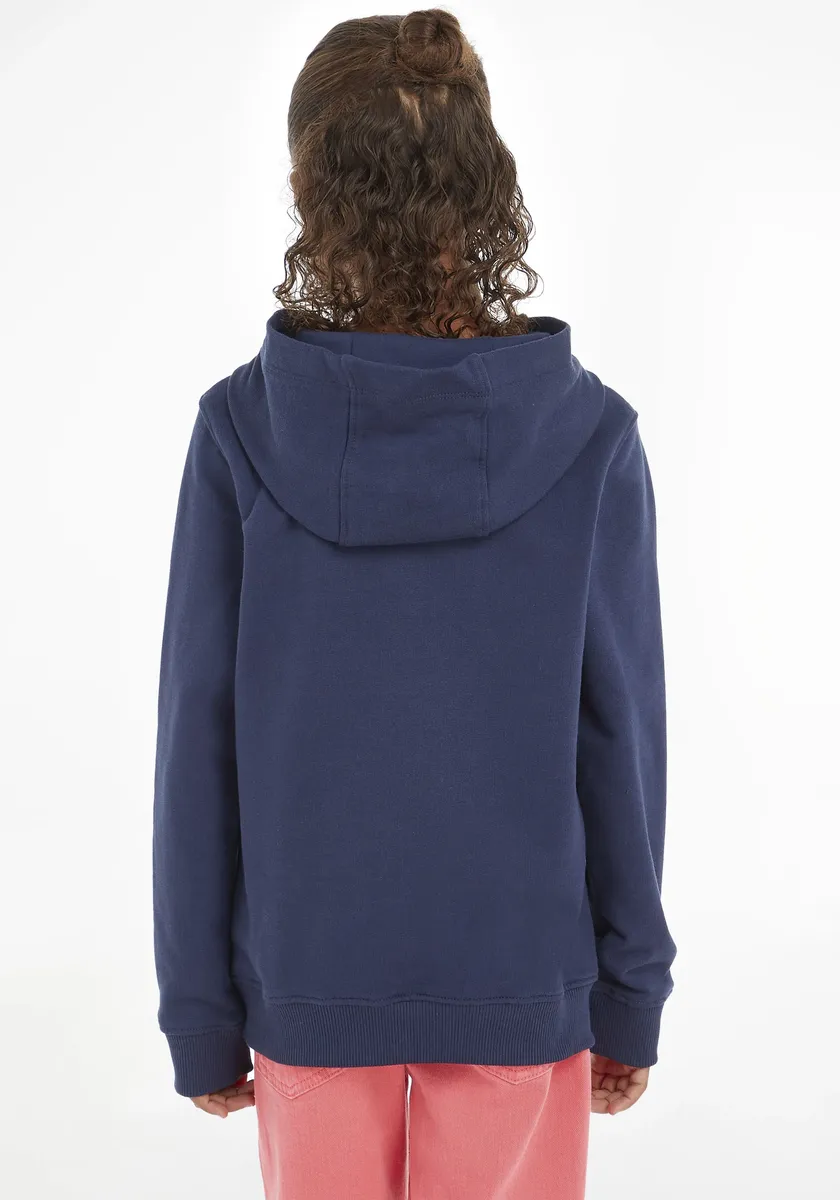 Толстовка с капюшоном Tommy Hilfiger "ESSENTIAL HOODIE" для мальчиков и девочек, цвет морской волны — фото 4