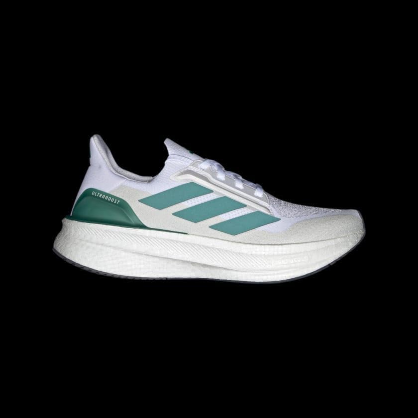 Мужские кроссовки для бега adidas Ultraboost 5X, белый/зеленый — фото 3