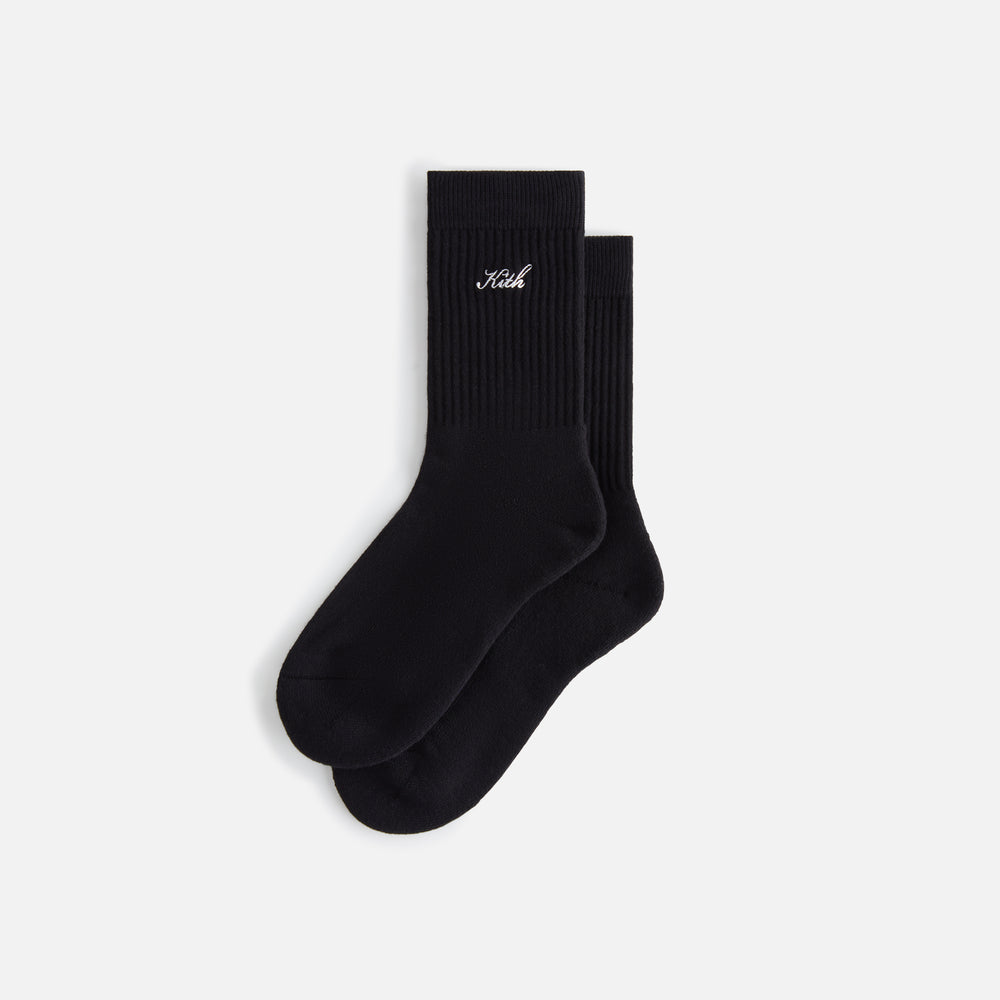 

Носки Kith Women Script Classic Crew Socks, черный