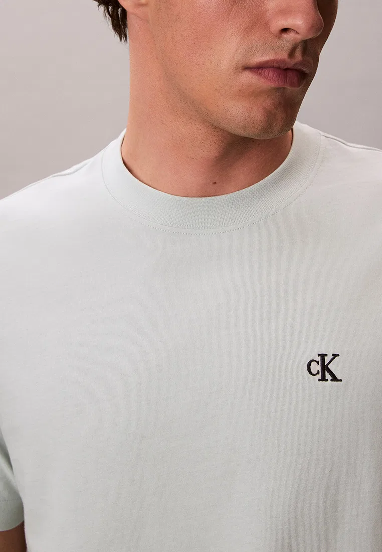 Футболка с вышитым логотипом, свободный крой, Calvin Klein Jeans — фото 3