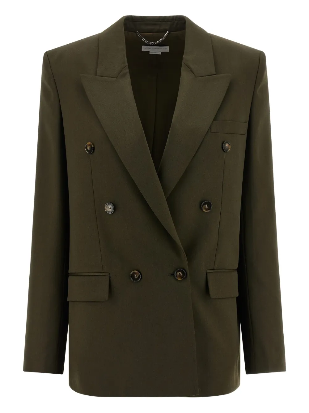 

Двубортный пиджак Stella Mccartney, зеленый