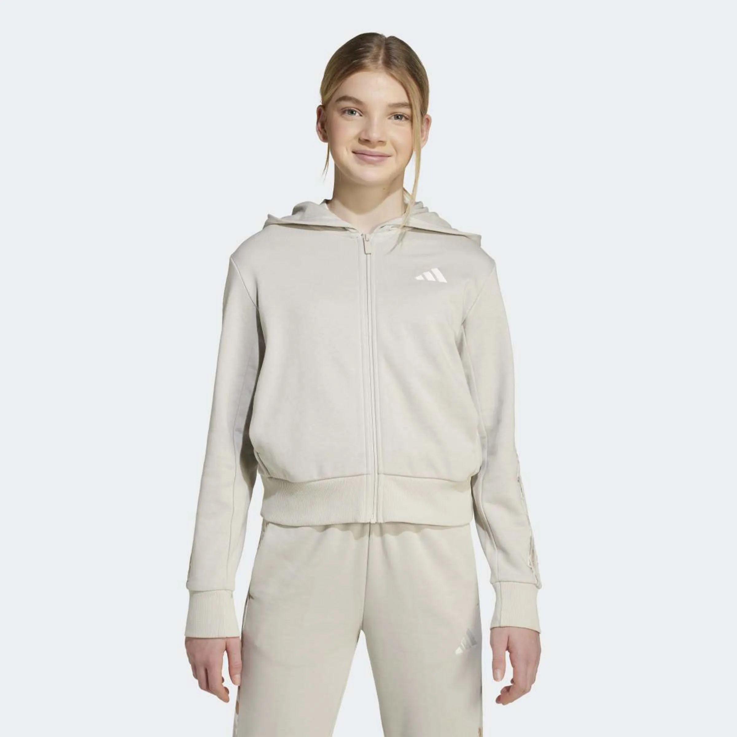

Детская толстовка 3-Stripes Animal French Terry Adidas, серый