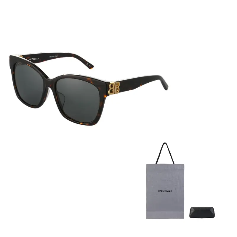 

Balenciaga Солнечные очки с квадратной оправой, Tortoiseshell