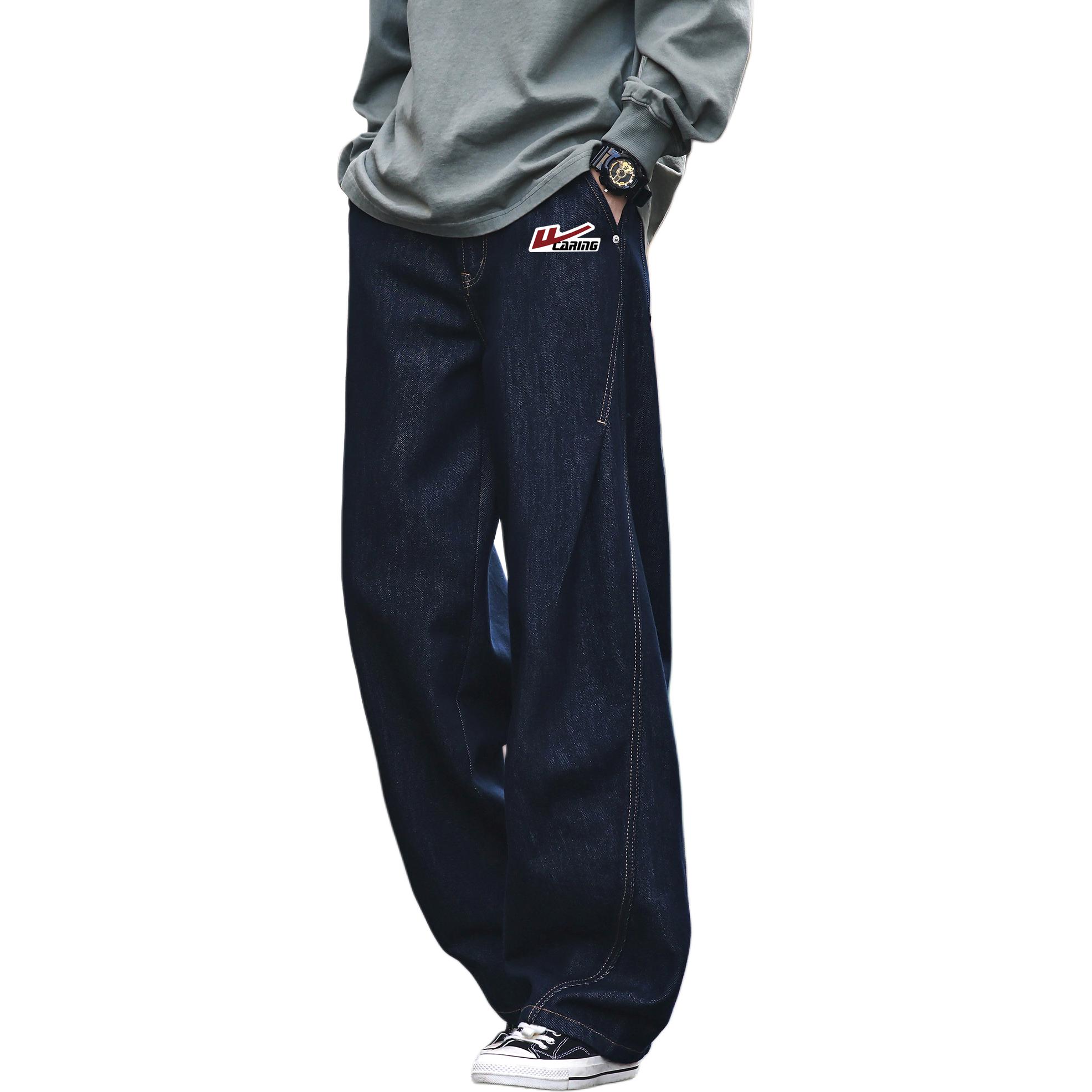 

WARRIOR Джинсы Unisex Dark Blue DIY Badge Moderate Straight Fit