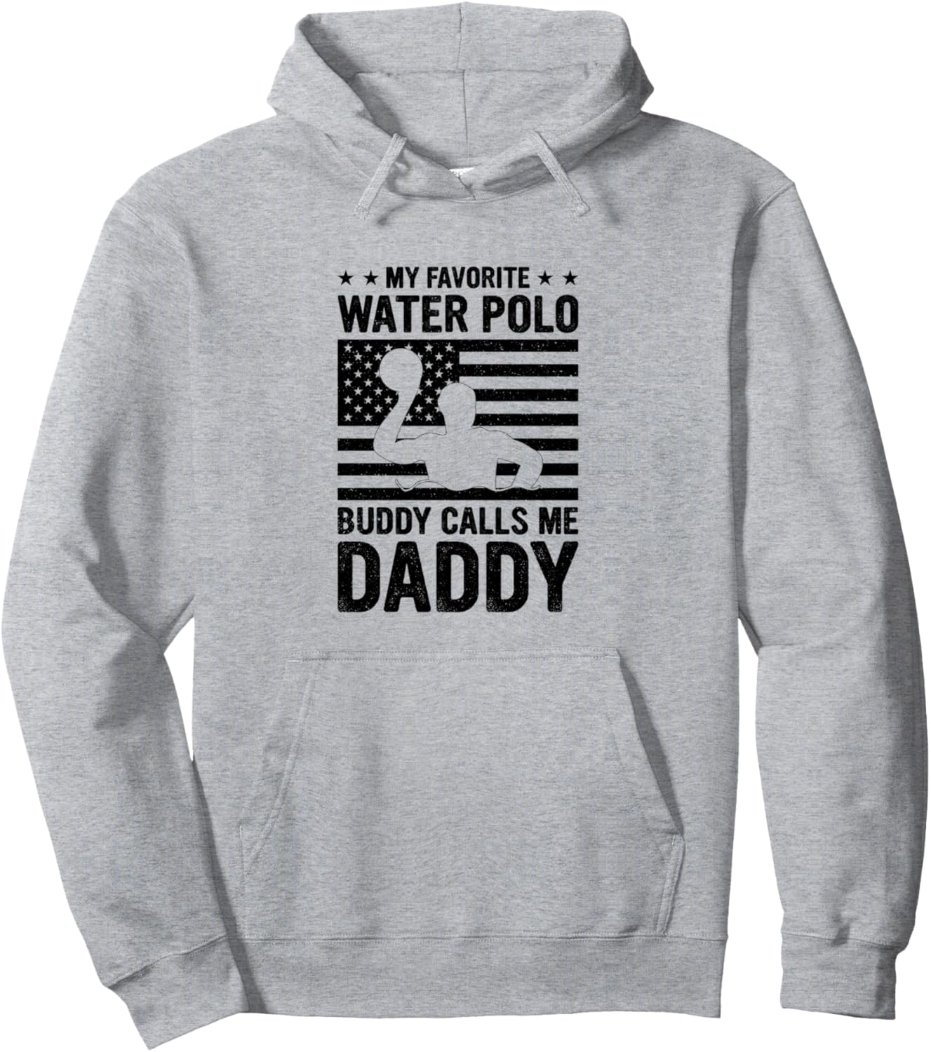 

Мой любимый друг по водному поло называет меня папочкой Худи Daddy Water-Polo Designs, серый