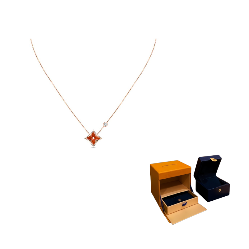 

LOUIS VUITTON Кулон Color Blossom Bb Star розовое золото сердолик и diamond