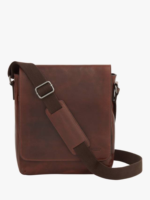 

Кожаная сумка-мессенджер baker OSPREY LONDON, цвет Cognac