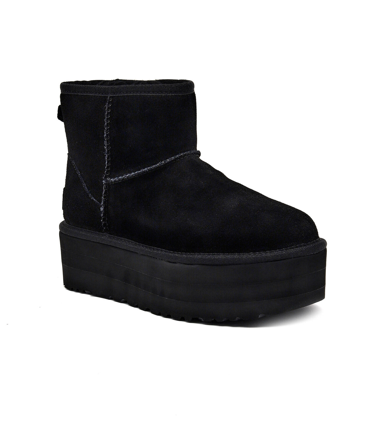 Ботинки зимние UGG Classic Mini на платформе, черный