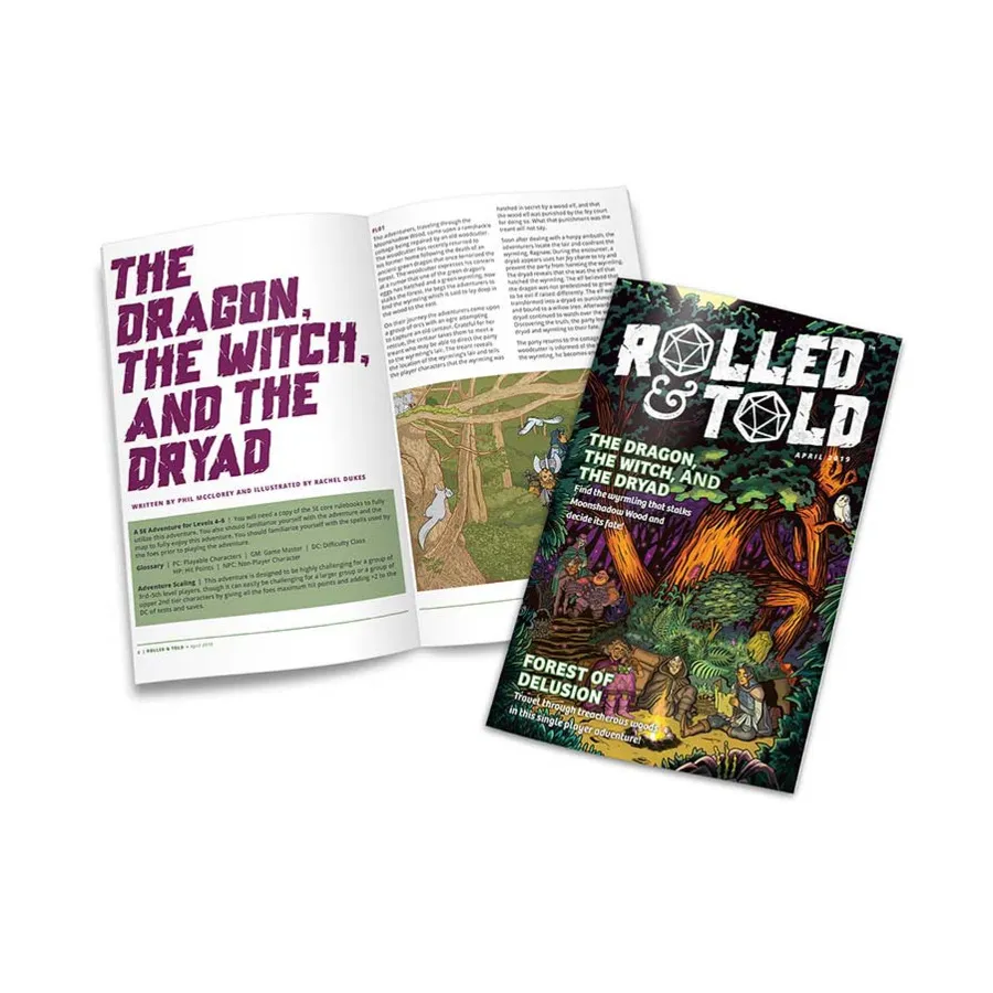 

Журнал #8 w/The Dragon Witch, And The Dryad, Rolled & Told