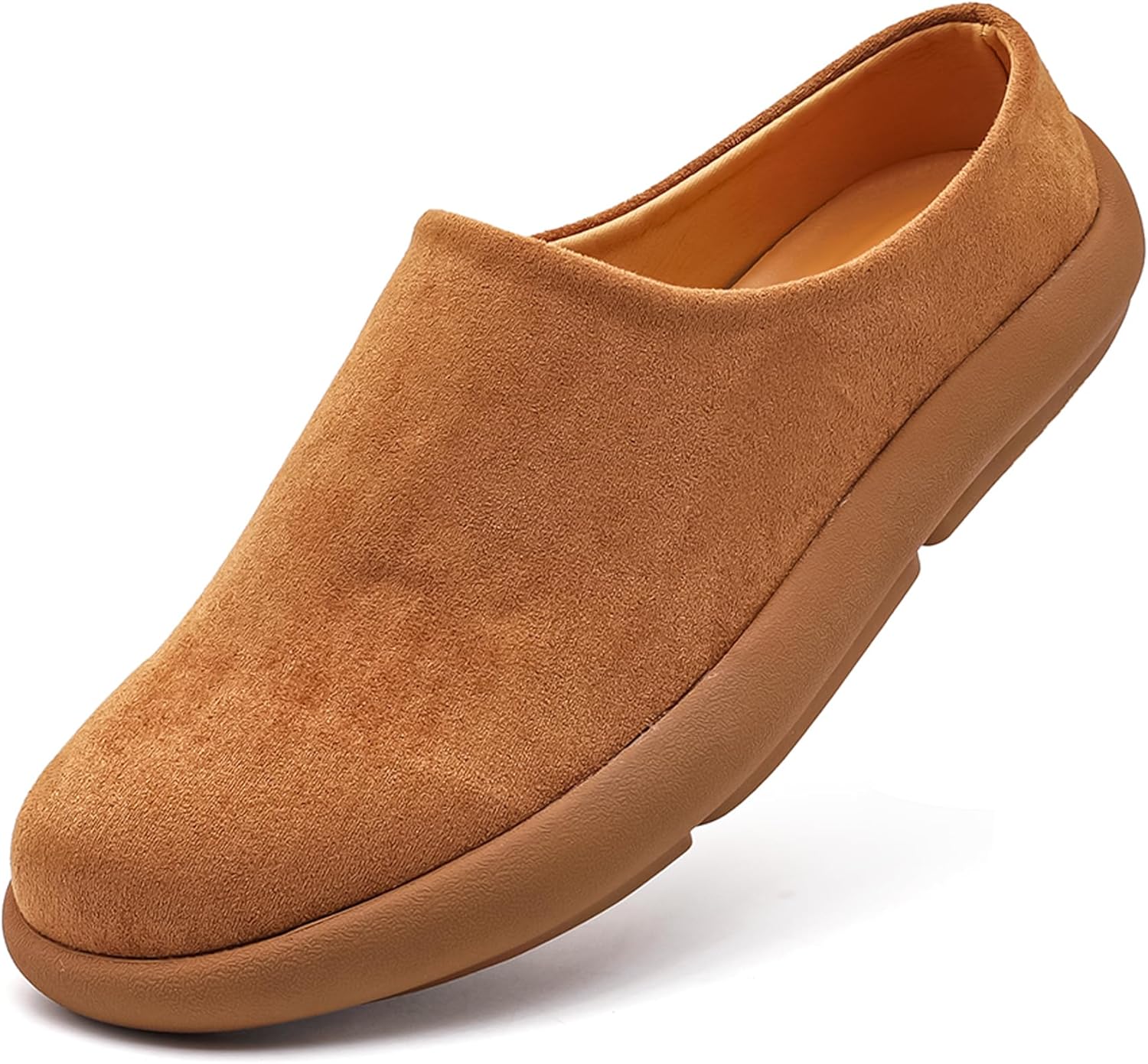 

Мужские дышащие шлепанцы LCQL, кожаные мюли и сабо, летние и домашние лоферы, размер 7-12, коричневый