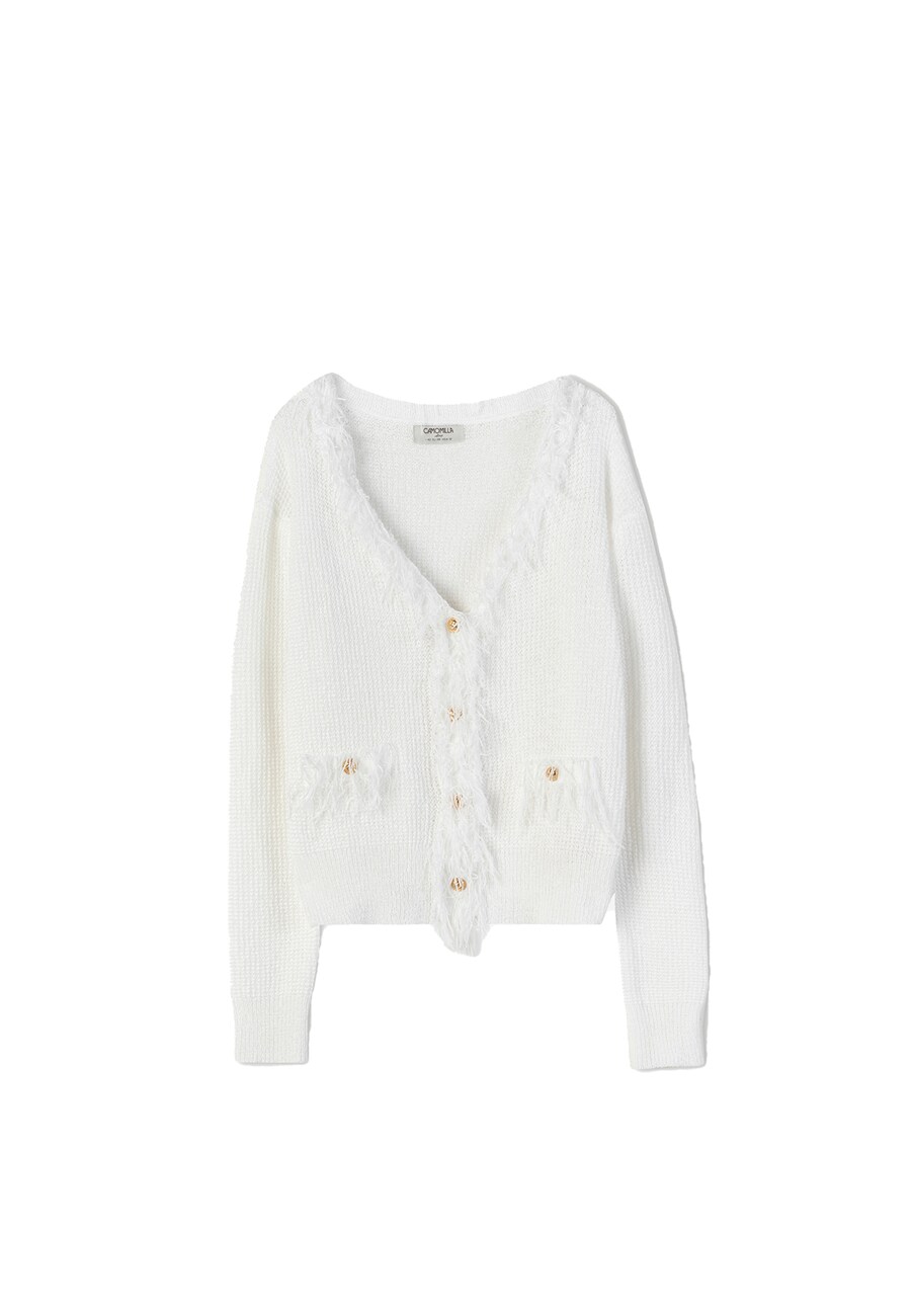 

Вязаный кардиган Camomilla Italia Cloe, белый