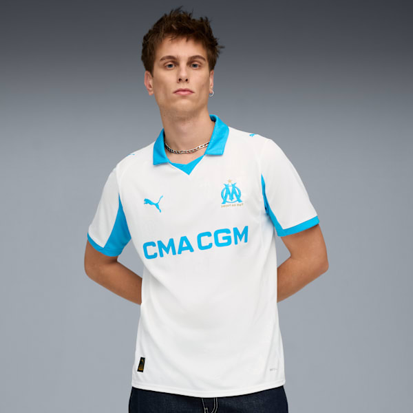 

Мужская футбольная майка Olympique De Marseille 25/26 Home Puma, белый