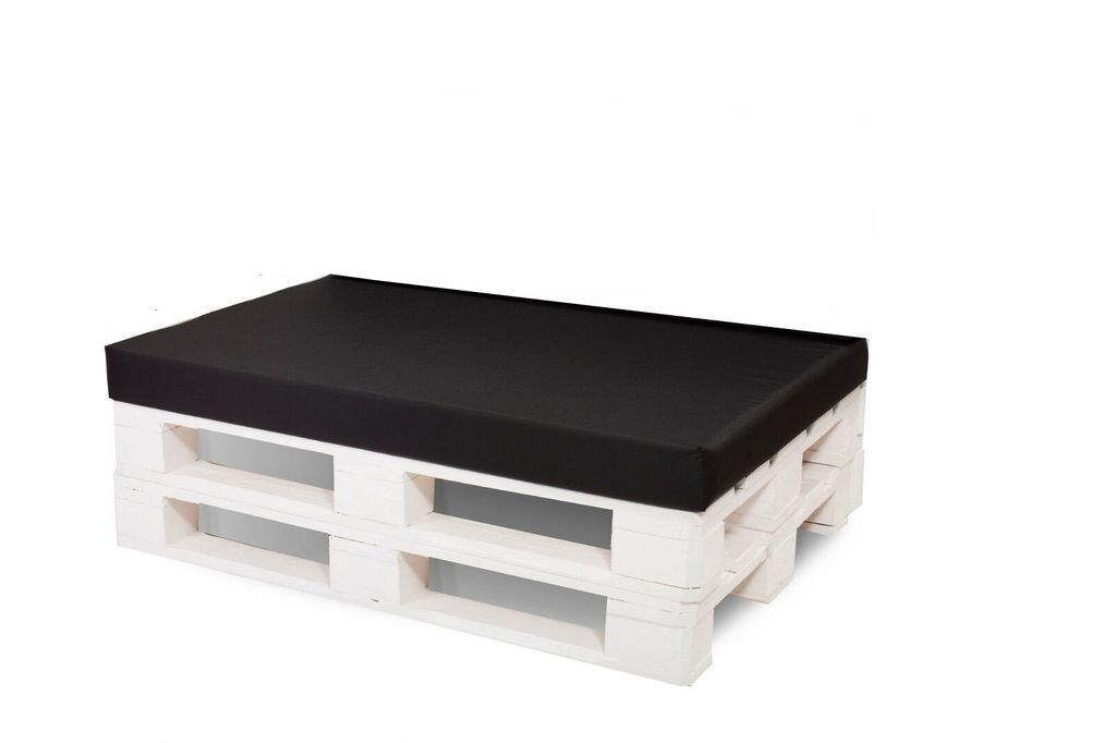 

Подушка-паллета 120x80см | подушка сиденья из европоддона | напольная подушка для детей | подушка для поддонов на открытом воздухе антрацит | Напольная подушка для балкона Setgarden, черный