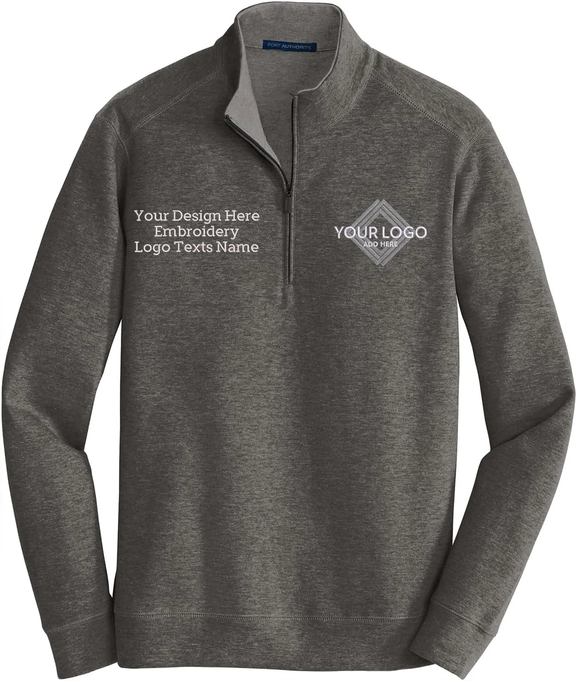 

Мужская толстовка Interlock Quarter Zip Up с вышивкой INK STITCH