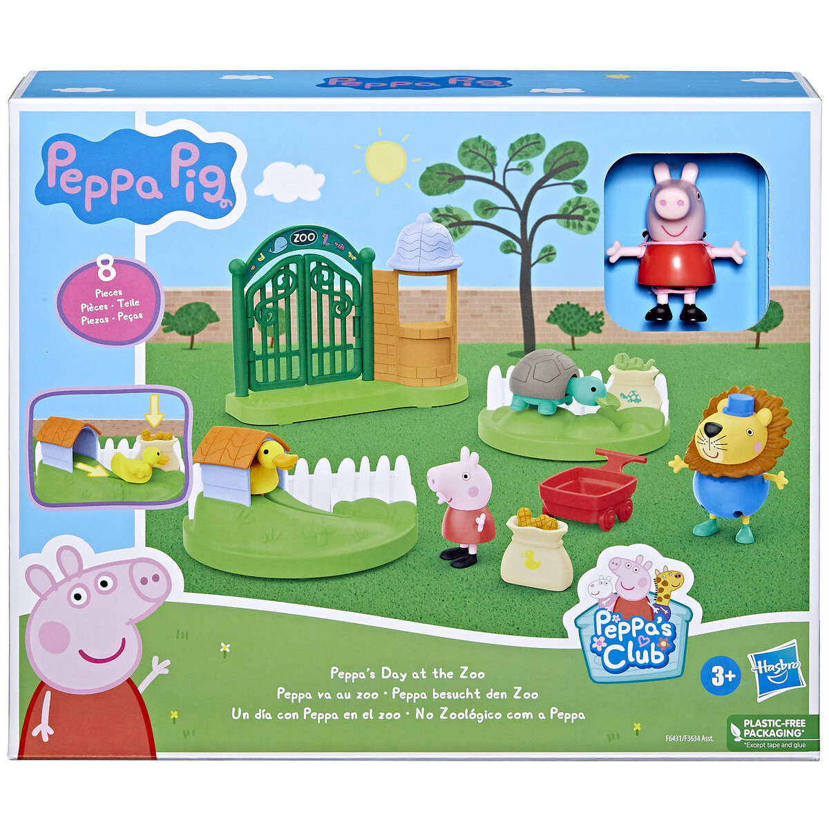 

Hasbro, фигурка Свинки Пеппы, набор для путешествия в зоопарк с фигуркой, F6431 Świnka Peppa