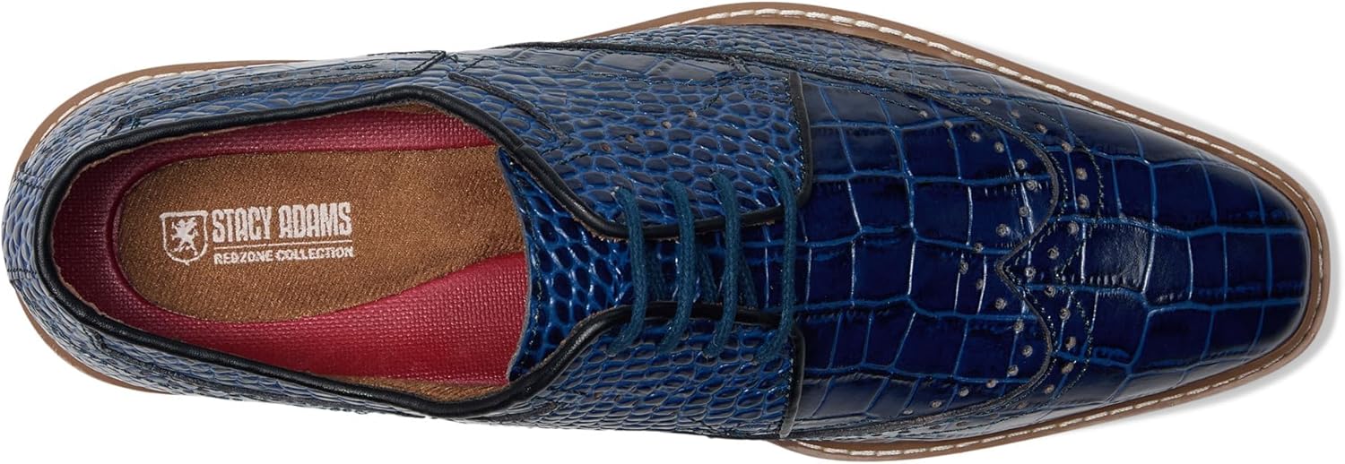 Мужские оксфорды Stacy Adams Alario Wingtip, синий — фото 3