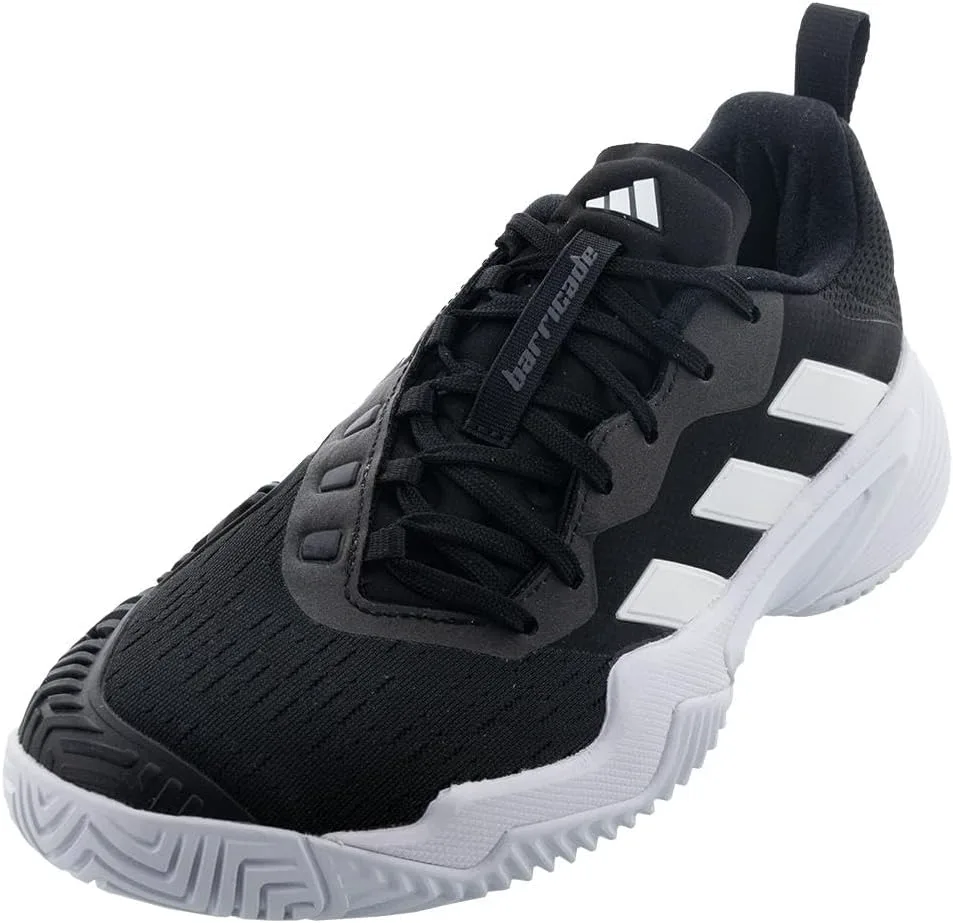 Мужская теннисная обувь Adidas Barricade Clay, черный/белый/серый — фото 2