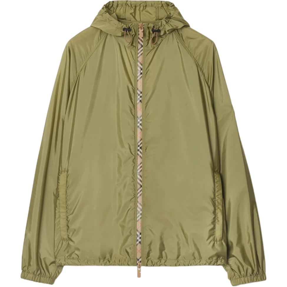 

Burberry Винтажная куртка с клетчатой отделкой, Green