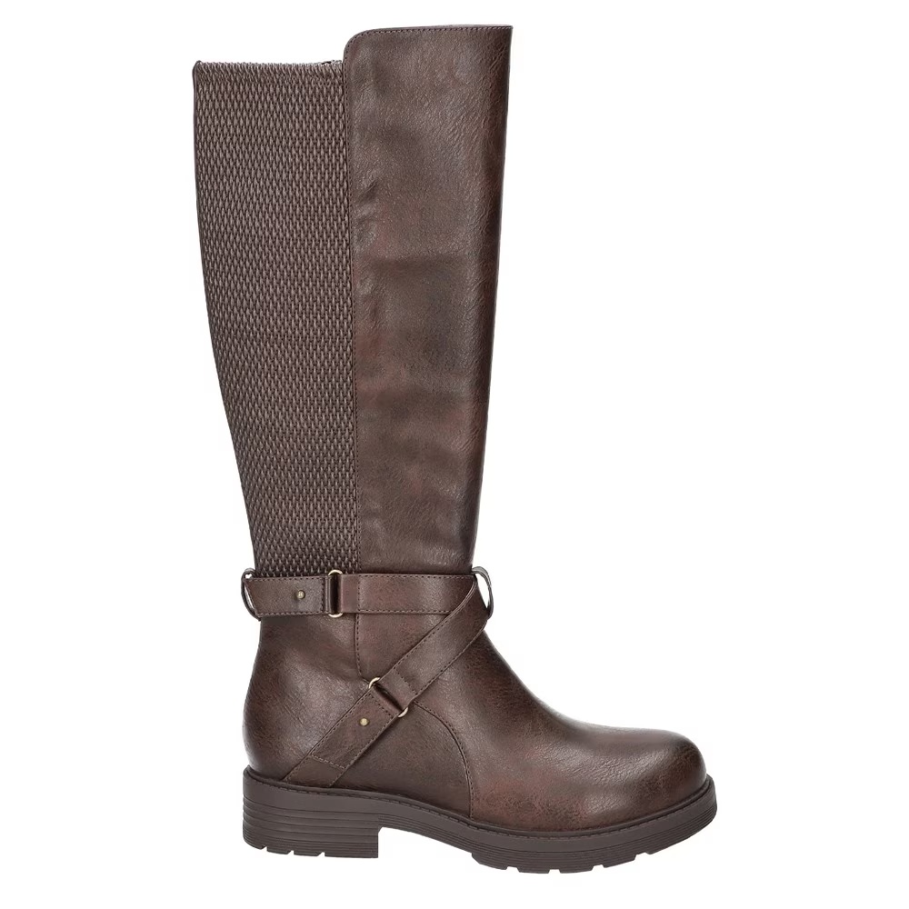 Сапоги выше колена Austyn plus с антискользящей подошвой Easy Works By Easy Street, brown stretch faux leather — фото 2