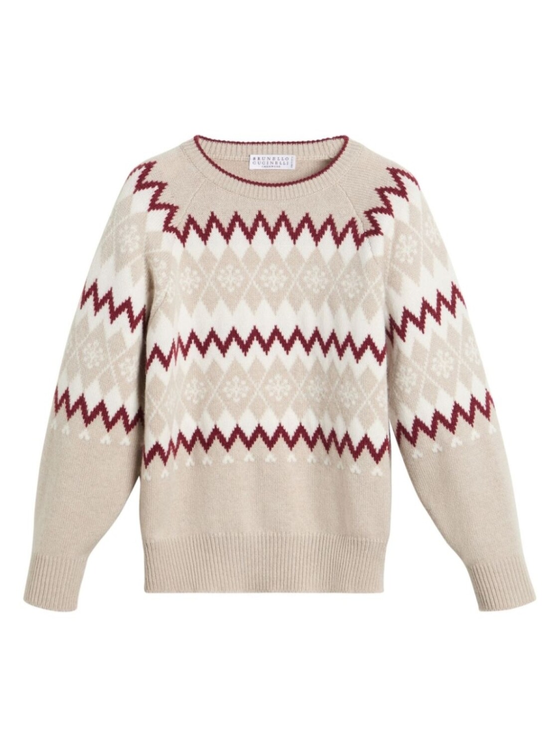 

Кашемировый свитер Brunello Cucinelli Kids, нейтральный цвет