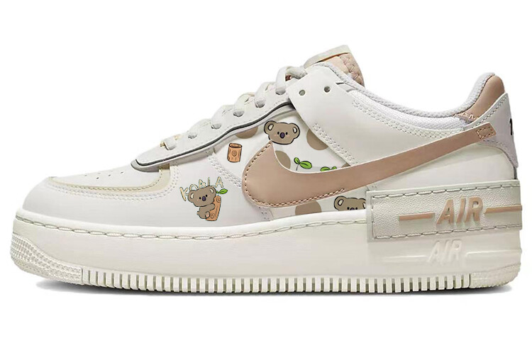 

Кроссовки Nike Air Force 1 Skateboarding Shoes Women's Low-top Brown/Gray, коричневый