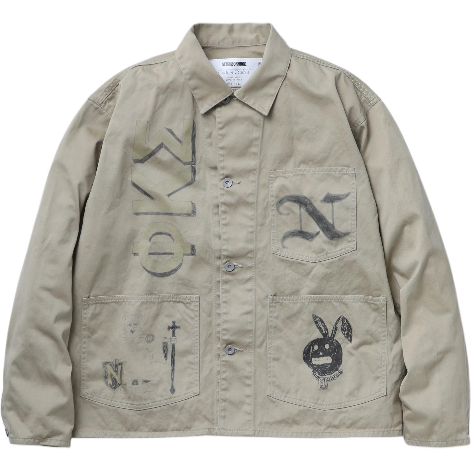 

Мемориальная рубашка-куртка NEIGHBORHOOD, бежевый