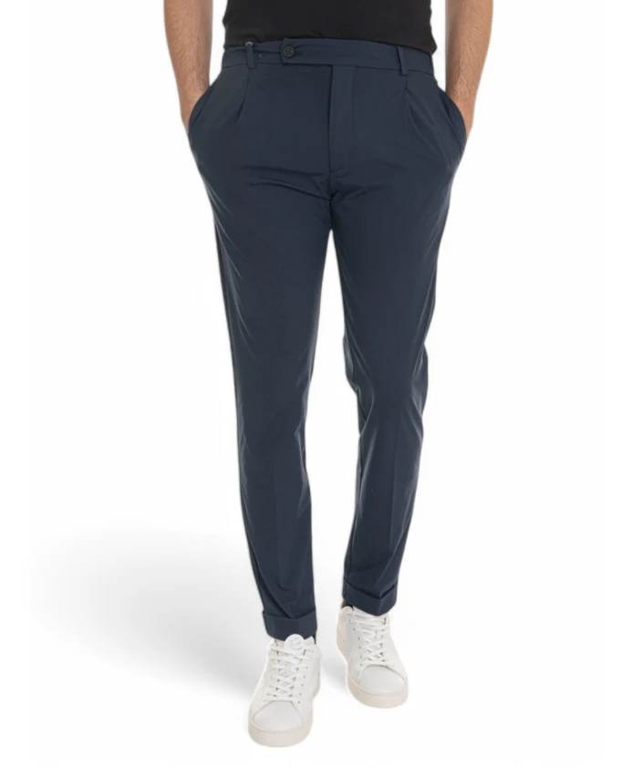 

Ретро-Брюки чинос с эластичным поясом Berwick, синий