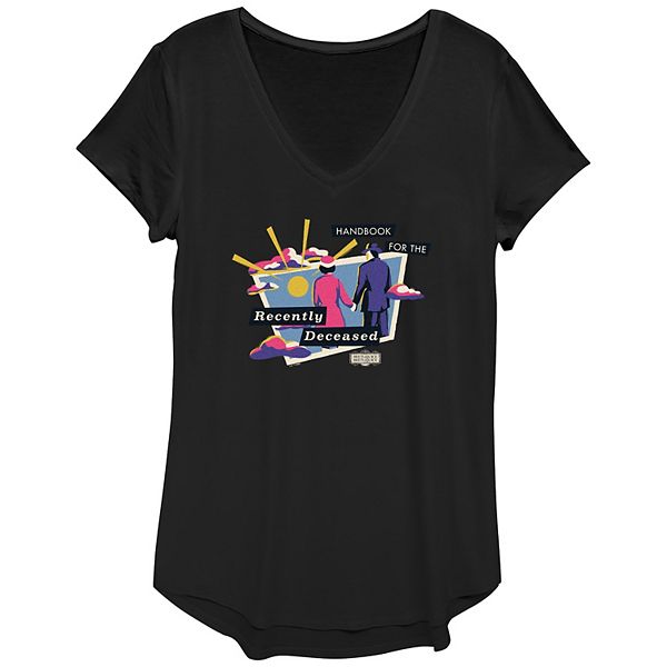 

Футболка с принтом Women's beetlejuice 2 handbook for the recently deceased Licensed Character