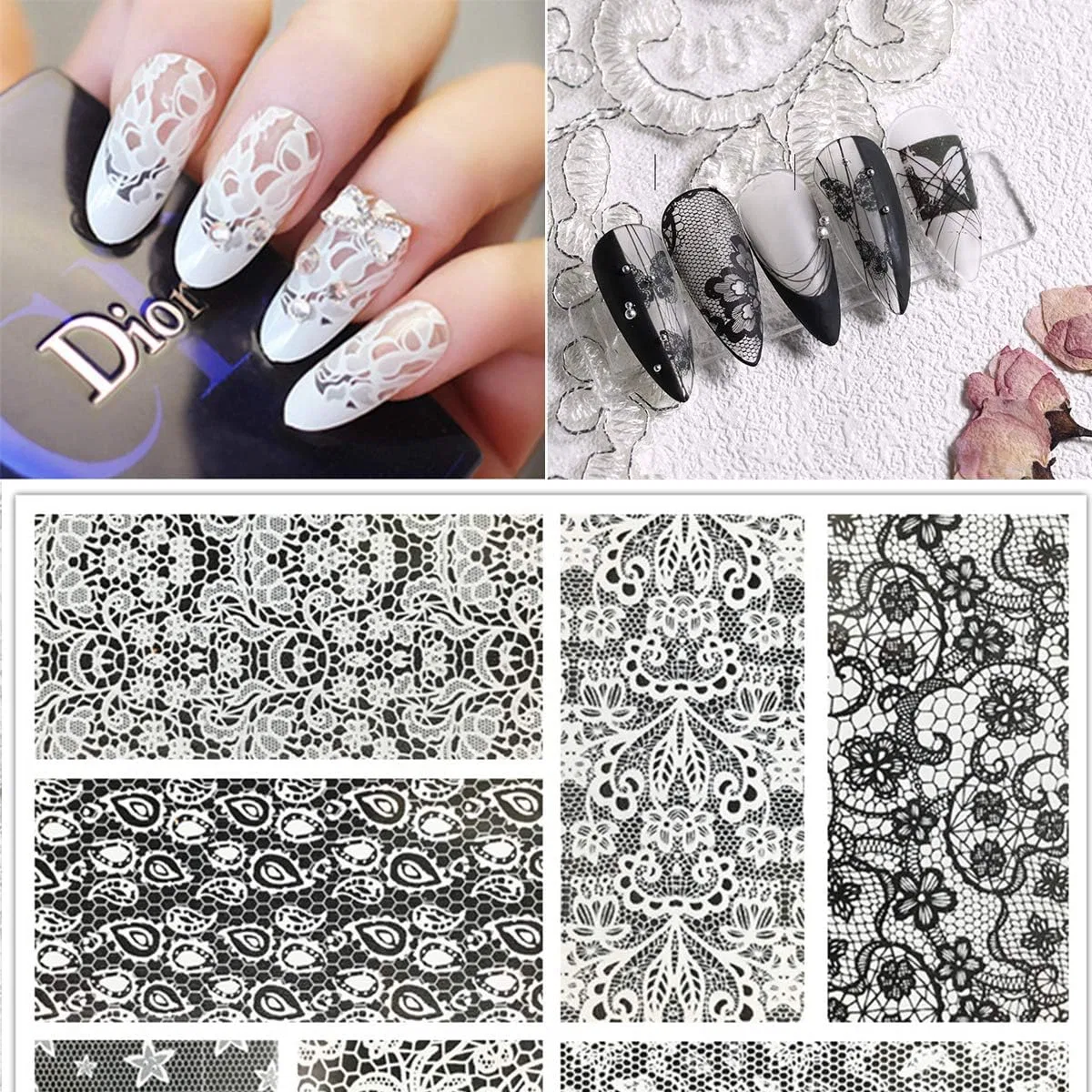 Пленка для дизайна ногтей «Lace Retro Atmosphere» от ASVNRES Asvnres