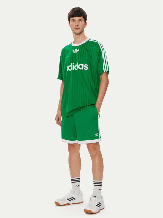 Спортивные шорты regular fit Mock Eyelet IZ2448 Adidas, зеленый — фото 2